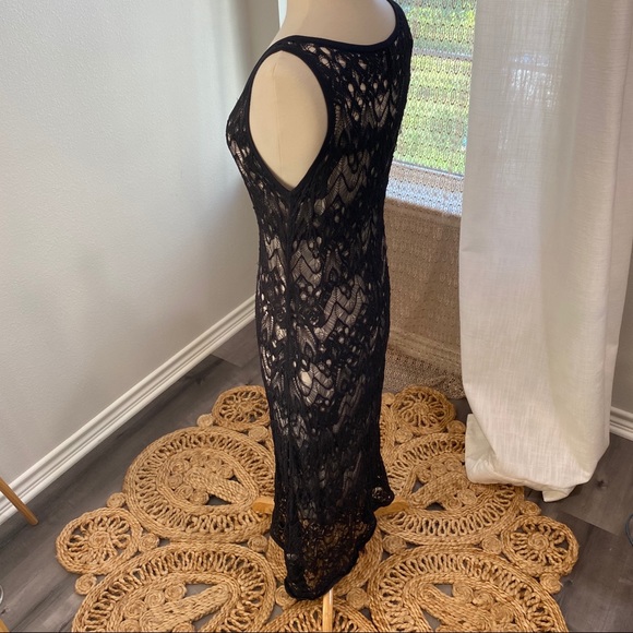 EILEEN FISHER Rare Crinkle Lace Dress - Picture 6 of 16